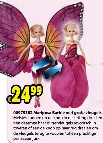 Mattel barbie met grote vleugels - Promotie bij ToyChamp