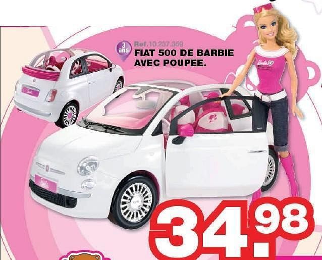 barbie fiat 500 jouet