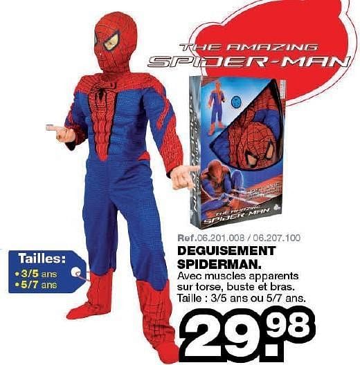 deguisement spiderman maxi toys