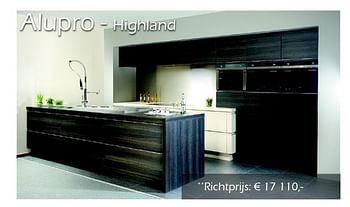 Promotions Alupro highland - Produit maison - Cuisines Dovy - Valide de 01/10/2013 à 31/10/2013 chez Cuisines Dovy