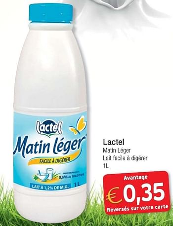 Lait facile à digérer chez Lidl