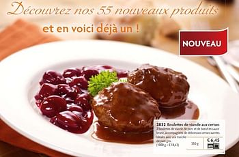 Promotions Boulett es de viande aux cerises - Produit maison - Bofrost - Valide de 01/10/2013 à 28/03/2014 chez Bofrost