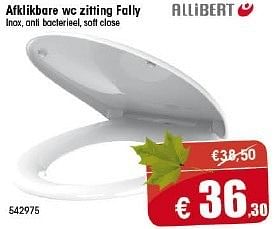 Promoties Afklikbare wc zitting fally - Allibert - Geldig van 04/10/2013 tot 15/11/2013 bij Multi Bazar