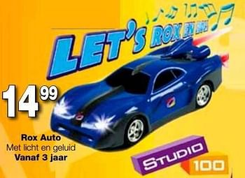 Bestaan Indringing afstuderen Studio 100 Rox auto - Promotie bij Vavantas