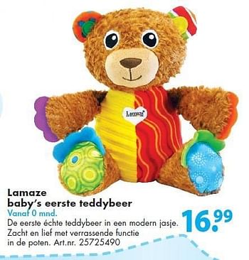 Lamaze baby`s eerste teddybeer - Promotie bij Bart Smit