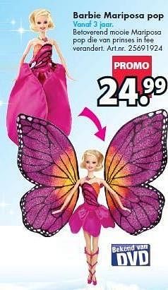 schetsen Verder Productief Mattel Barbie mariposa pop - Promotie bij Bart Smit