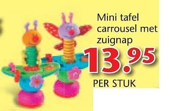 Promoties Mini tafel carrousel met zuignap - Taf Toys - Geldig van 14/10/2013 tot 06/12/2013 bij Multi Bazar