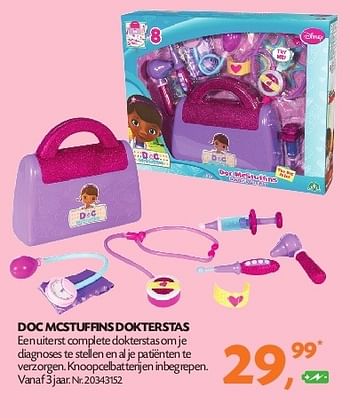 Promoties Doc mcstuffins dokterstas - Disney - Geldig van 15/10/2013 tot 05/12/2013 bij Fun