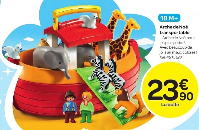 Playmobil Arche de no transportable En promotion chez Carrefour