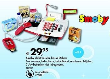 Ru brandstof tuberculose Smoby Smoby elektronische kassa deluxe - Promotie bij Dreamland