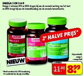 Promoties Omega 3 + omega kind - Huismerk - Kruidvat - Geldig van 22/10/2013 tot 03/11/2013 bij Kruidvat