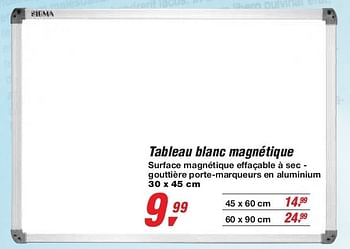 tableau blanc magnetique mobile - SIGMA