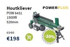 Promoties Powerplus houtkliever pow 6431 - Powerplus - Geldig van 24/10/2013 tot 11/11/2013 bij Cevo Market