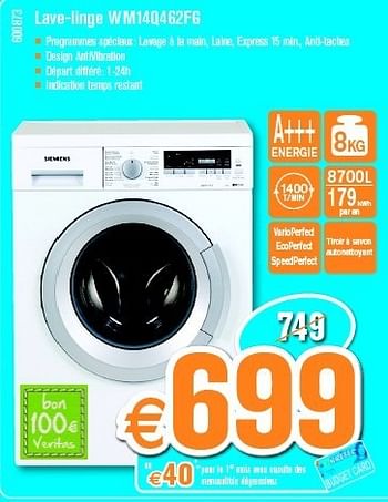 Promotions Samsung sèche-linge à condensation dv81f5e5hgw - Samsung - Valide de 28/10/2013 à 24/11/2013 chez Krefel