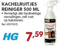 Promoties Kachelruitjes reiniger - HG - Geldig van 28/10/2013 tot 23/11/2013 bij Group Meno