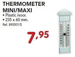 Promoties Thermometer mini-maxi - Huismerk - Group Meno  - Geldig van 28/10/2013 tot 23/11/2013 bij Group Meno