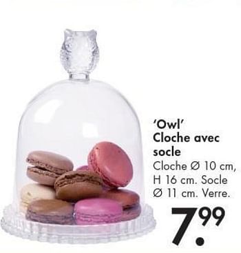 Promotion Casa Owl Cloche Avec Socle Produit Maison Casa Menage Valide Jusqua 4 Promobutler