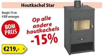 Promoties Houtkachel star - Huismerk - Bouwcenter Frans Vlaeminck - Geldig van 04/11/2013 tot 30/11/2013 bij Bouwcenter Frans Vlaeminck