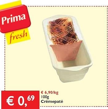 Promoties Crèmepaté - Huismerk - Prima - Geldig van 07/11/2013 tot 19/11/2013 bij Prima
