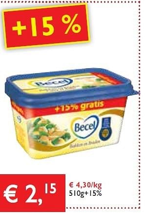 Promoties Becel - Becel - Geldig van 07/11/2013 tot 19/11/2013 bij Prima