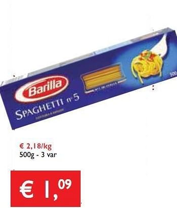 Promoties Spaghetti nr 5 - Barilla - Geldig van 07/11/2013 tot 19/11/2013 bij Prima