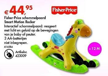 comfortabel Wissen Zending Fisher-Price Fisher-price schommelpaard smart motion rocker - Promotie bij  Dreamland