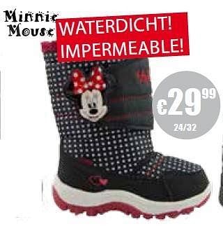 Promoties Laarzen - Minnie Mouse - Geldig van 18/11/2013 tot 30/11/2013 bij Berca