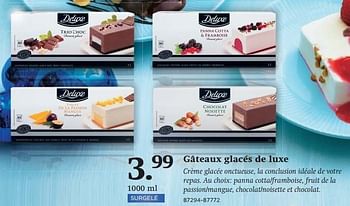 Deluxe Gateaux Glaces De Luxe En Promotion Chez Lidl