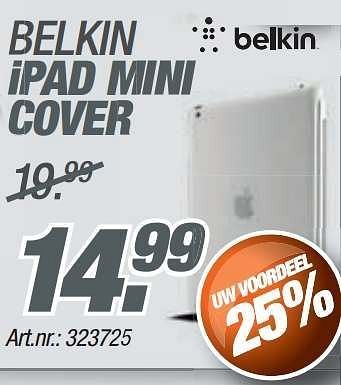 Promoties Belkin ipad mini cover - BELKIN - Geldig van 24/11/2013 tot 08/12/2013 bij Auva