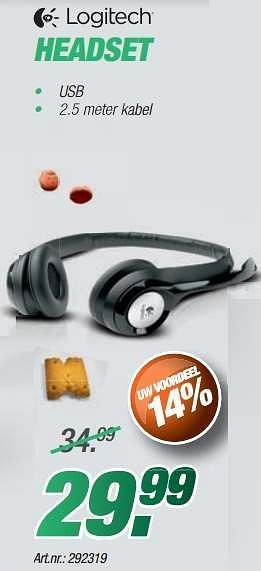 Promotions Logitech headset - Logitech - Valide de 24/11/2013 à 08/12/2013 chez Auva