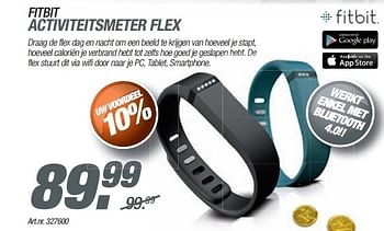 Promotions Fitbit activiteitsmeter flex - Fitbit - Valide de 24/11/2013 à 08/12/2013 chez Auva