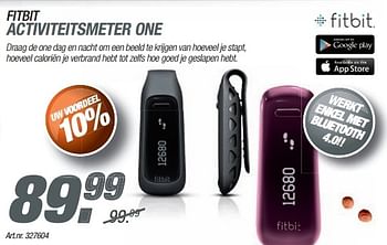 Promotions Fitbit activiteitsmeter one - Fitbit - Valide de 24/11/2013 à 08/12/2013 chez Auva