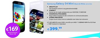 Promoties Samsung galaxy s4 mini gt-i9195 - Samsung - Geldig van 01/12/2013 tot 31/12/2013 bij The Phone House