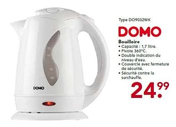 Promotions Domo bouilloire - Domo - Valide de 02/12/2013 à 31/12/2013 chez Blokker