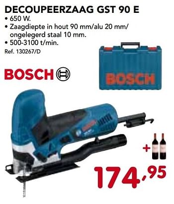 Promoties Bosch decoupeerzaag gst 90 e - Bosch - Geldig van 02/12/2013 tot 28/12/2013 bij Group Meno