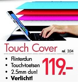 Promoties Touch cover - Microsoft - Geldig van 07/12/2013 tot 31/12/2013 bij PC Center