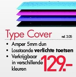 Promoties Type cover - Microsoft - Geldig van 07/12/2013 tot 31/12/2013 bij PC Center