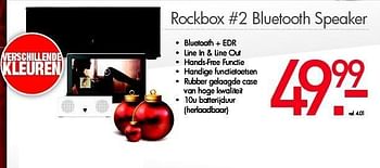 Promoties Fresh `n rebel rockbox #2 bluetooth speaker - Fresh 'n Rebel - Geldig van 07/12/2013 tot 31/12/2013 bij PC Center