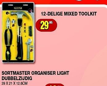 Promoties 12-delige mixed toolkit - Stanley - Geldig van 11/12/2013 tot 31/12/2013 bij Bouwcenter Frans Vlaeminck