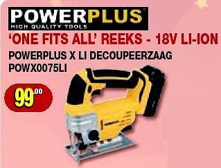 Promoties Powerplus x li decoupeerzaag powx0075li - Powerplus - Geldig van 11/12/2013 tot 31/12/2013 bij Bouwcenter Frans Vlaeminck