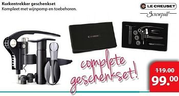 Promoties Kurkentrekker geschenkset - Le creuset - Geldig van 16/12/2013 tot 12/01/2014 bij Freetime
