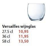 Promoties Versailles wijnglas - Versailles - Geldig van 16/12/2013 tot 12/01/2014 bij Freetime