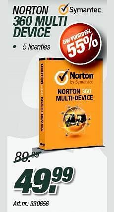 Promoties Norton 360 multi device - Symantec - Geldig van 03/01/2014 tot 19/01/2014 bij VCD