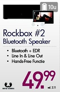 Promoties Rockbox #2 bluetooth speaker - Fresh 'n Rebel - Geldig van 03/01/2014 tot 31/01/2014 bij PC Center