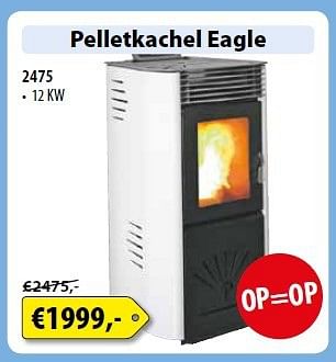 Promoties Pelletkachel eagle - Huismerk - Bouwcenter Frans Vlaeminck - Geldig van 03/01/2014 tot 31/01/2014 bij Bouwcenter Frans Vlaeminck