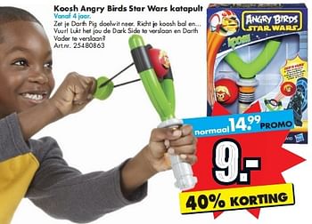 Promoties Koosh angry birds star wars katapult - Activision - Geldig van 03/01/2014 tot 31/01/2014 bij Bart Smit
