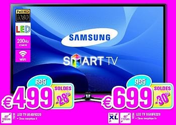 Promotions Samsung led tv ue40f6320 - Samsung - Valide de 03/01/2014 à 31/01/2014 chez Krefel