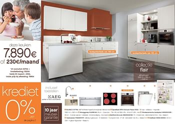 Promoties Deze keuken collectie flair - Huismerk - Eggo - Geldig van 03/01/2014 tot 31/01/2014 bij Eggo
