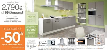 Promoties Deze keuken collectie speed - Huismerk - Eggo - Geldig van 03/01/2014 tot 31/01/2014 bij Eggo