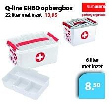Sunware Q-line ehbo opbergbox - bij